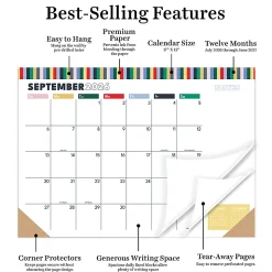 2026-2027, TF Publishing  Long Weekend Medium Desk Pad Monthly Blotter Calendar, 17