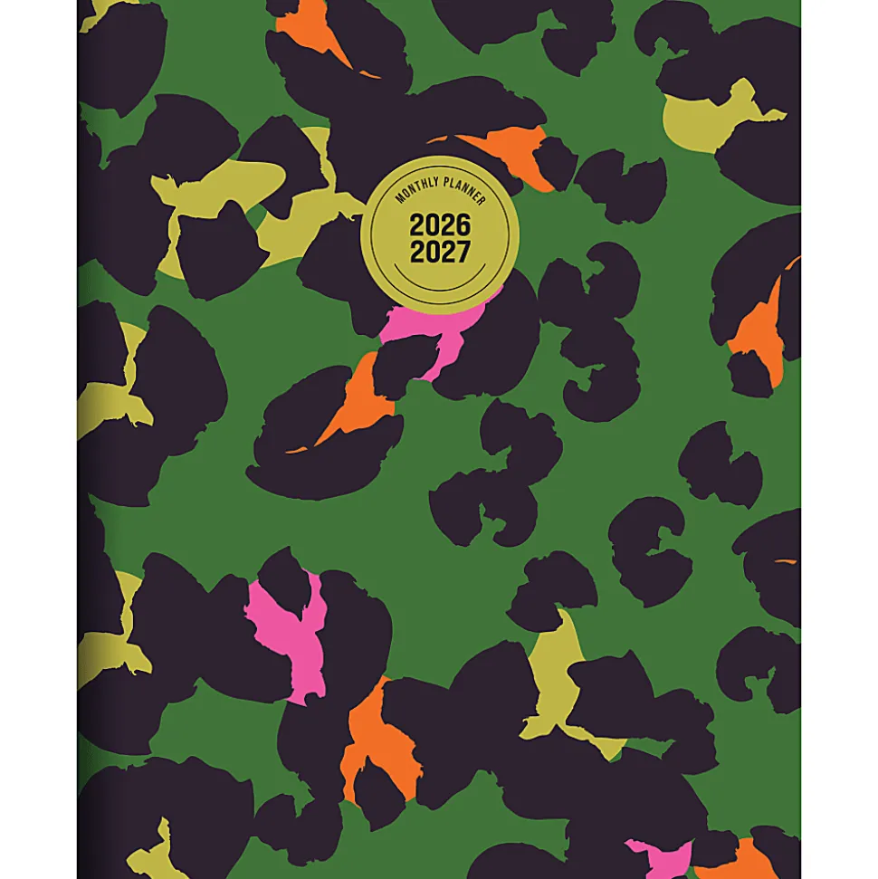 2026-2027, TF Publishing Lucky Leopard Large Monthly Planner, 11" x 9", July 2026 to June 2027