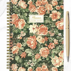2026-2027, TF Publishing  The Rose Garden Medium Weekly Monthly Planner, 8" x 6.5", July 2026 to June 2027