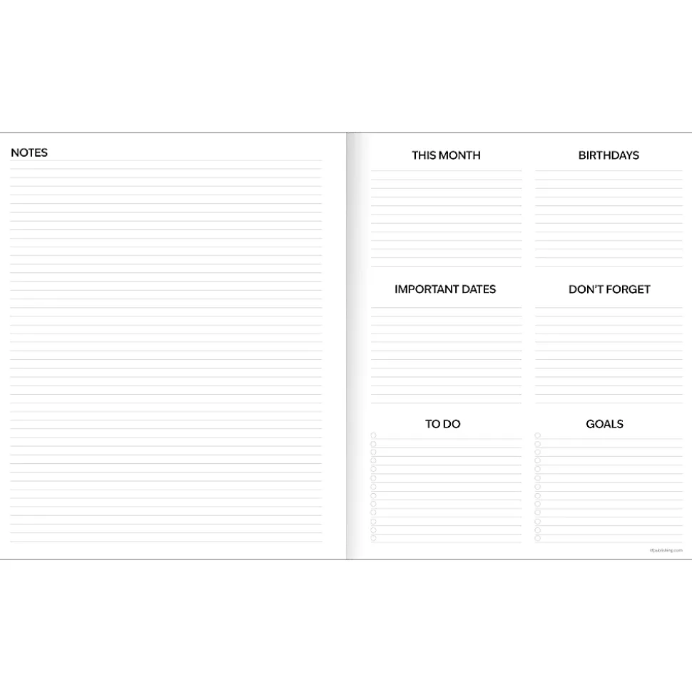 2026-2027, TF Publishing Wild Bison Large Monthly Planner, 11" x 9", July 2026 to June 2027