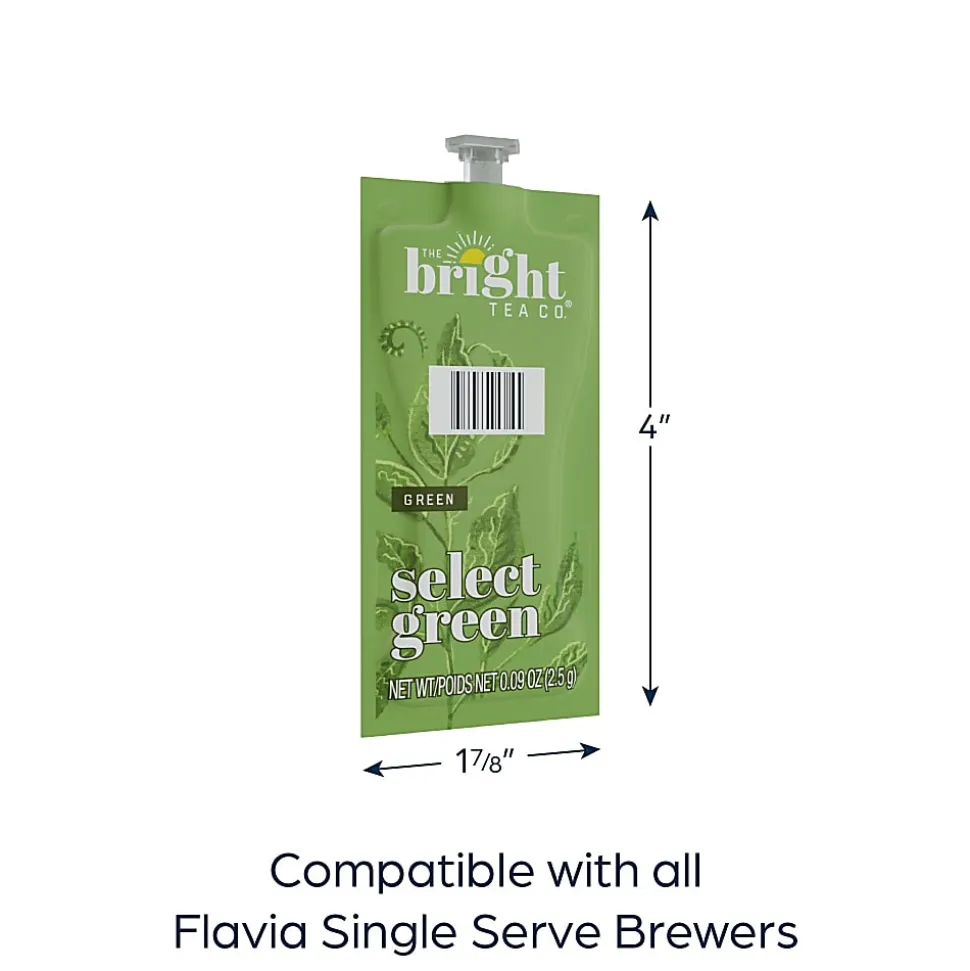 The Bright Tea Co.™ Select Green Tea, Single-Serve Freshpacks, 0.25 Oz, Box Of 100