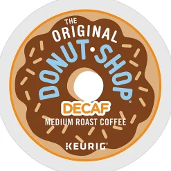 The Original Donut Shop Decaf Keurig Single-Serve K-Cup Pods, Medium Roast, 24 Pods Per Pack, Case Of 4 Packs