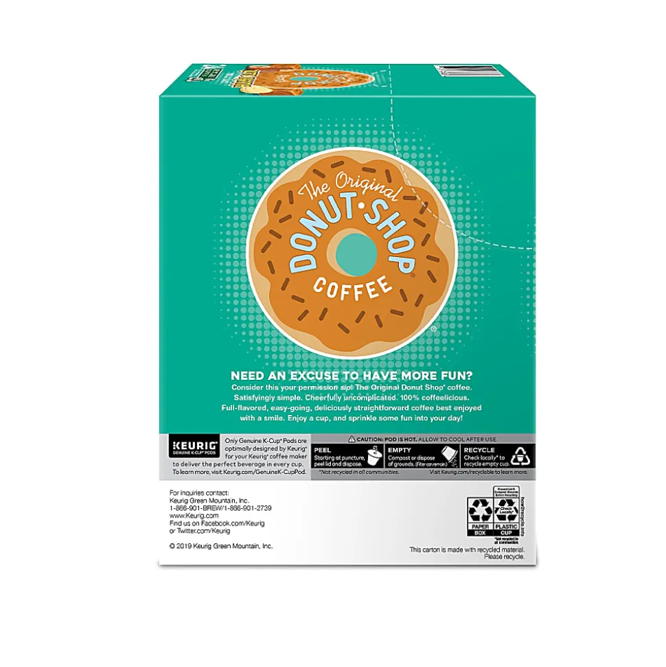 The Original Donut Shop Duos Nutty + Caramel Keurig Single-Serve K-Cup Pods, Medium Roast, 24 Pods Per Pack, Case Of 4 Packs