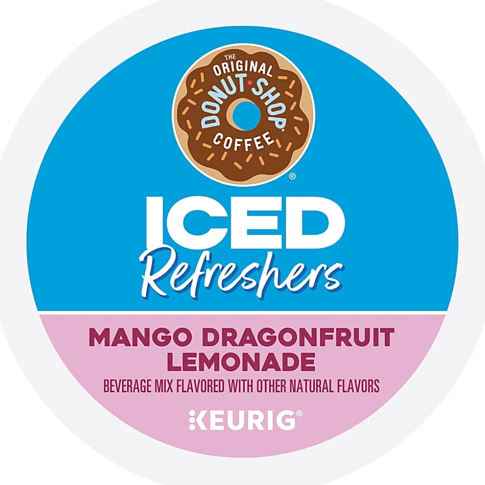 The Original Donut Shop Iced Refresher Keurig Single Serve K-Cup® Pods, 12.6 Oz, Mango Dragonfruit Lemonade Flavor, Box Of 20 Pods