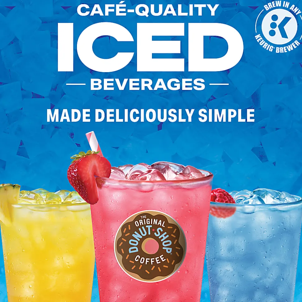 The Original Donut Shop Iced Refresher Keurig Single Serve K-Cup® Pods, 12.6 Oz, Mango Dragonfruit Lemonade Flavor, Box Of 20 Pods