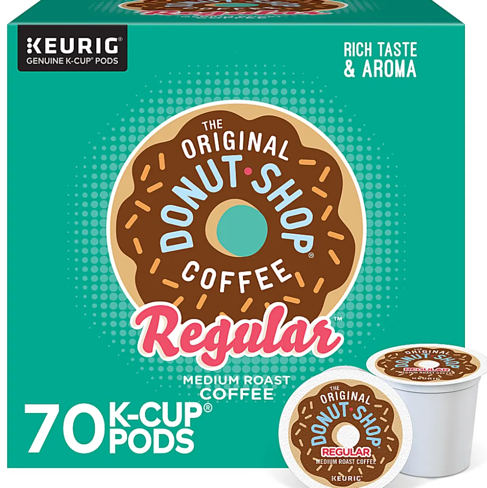 The Original Donut Shop® Regular Coffee Single-Serve K-Cup®, Pack of 70 Pods