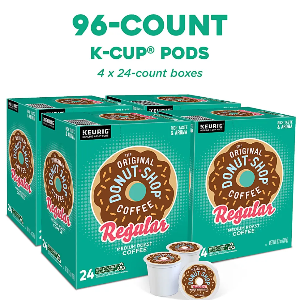 The Original Donut Shop® Single-Serve Coffee K-Cup®, Classic, 96 Count, 4 Boxes of 24
