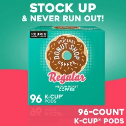 The Original Donut Shop® Single-Serve Coffee K-Cup®, Classic, 96 Count, 4 Boxes of 24