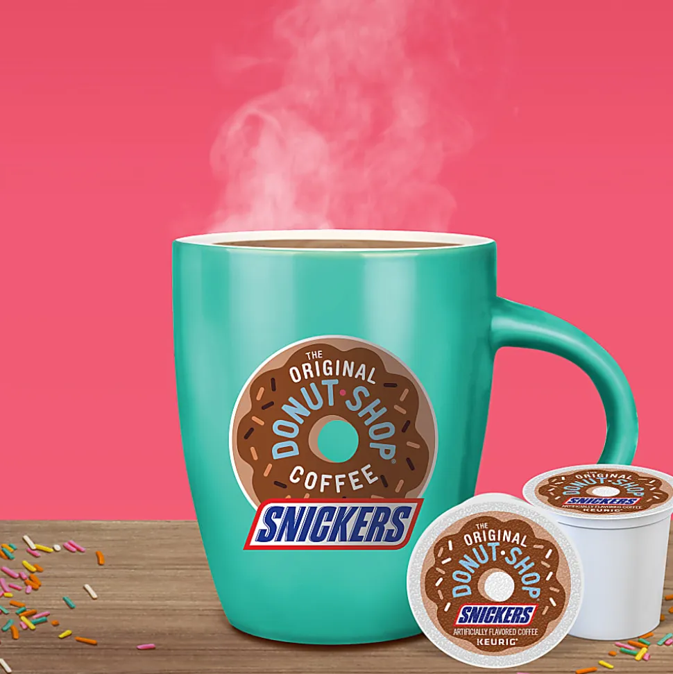 The Original Donut Shop Snickers Coffee Keurig Single Serve K-Cup Pods, Light Roast, Box Of 48 Pods