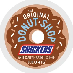 The Original Donut Shop Snickers Coffee Keurig Single Serve K-Cup Pods, 24 Pods Per Pack, Case Of 4 Packs