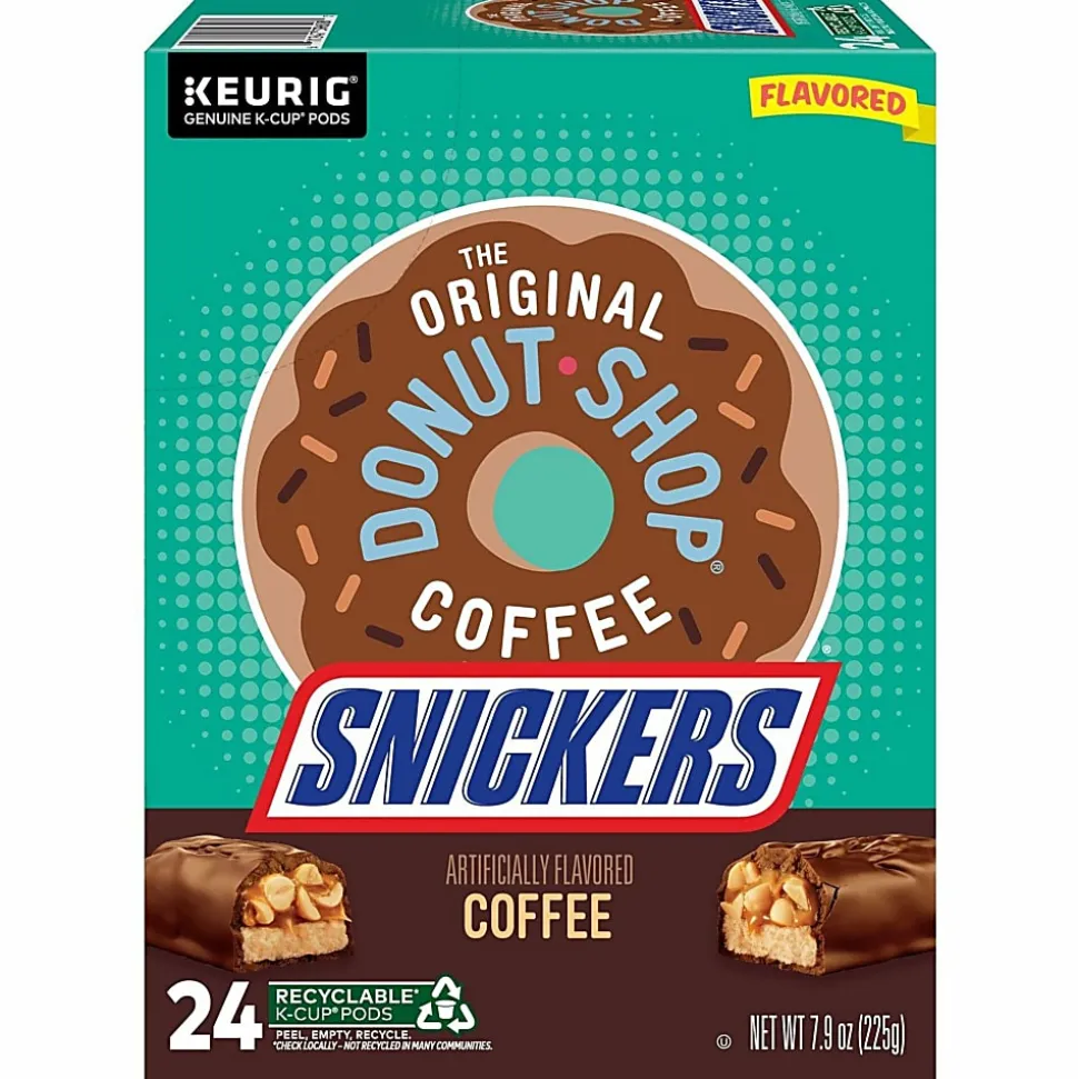 The Original Donut Shop Snickers Coffee, K-Cup Pods, Box of 24 Pods