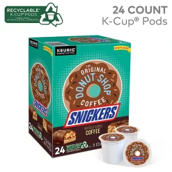The Original Donut Shop Snickers Coffee, K-Cup Pods, Box of 24 Pods