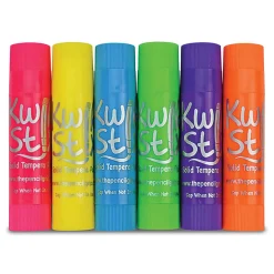 The Pencil Grip Kwik Stix Solid Tempera Paint Sticks, 10.35 mL, Assorted Colors, Set Of 24 Sticks
