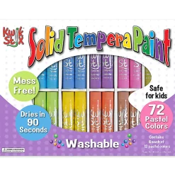 The Pencil Grip Kwik Stix Tempera Paint Sticks, Pastel Colors, Pack Of 72 Sticks