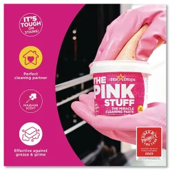 The Pink Stuff Miracle Cleaning Paste, Fruity Scent, 17.6 oz Jar, 6/Carton