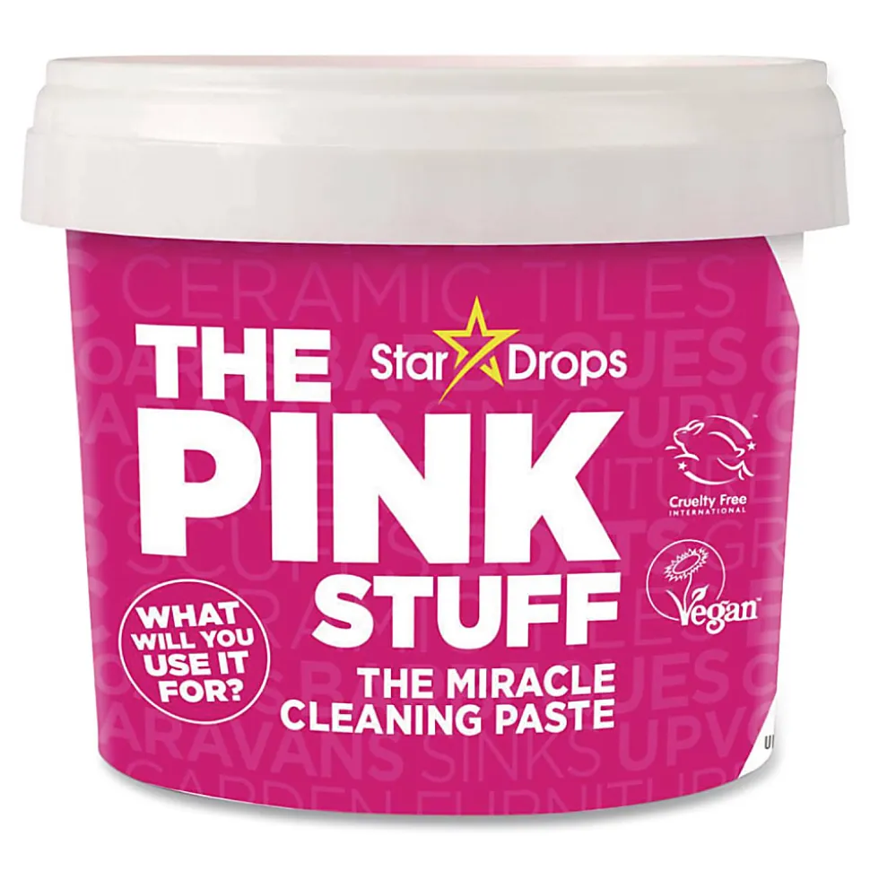 The Pink Stuff Miracle Cleaning Paste, Fruity Scent, 17.6 oz Jar, 6/Carton