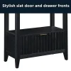 Thomasville® Rivington 60"H 3-Shelf Bookcase With Storage, Raven Black
