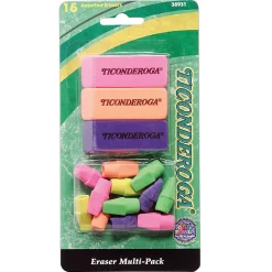 Ticonderoga® Eraser Multi Pack, Assorted, Pack Of 15