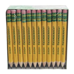 Ticonderoga® Golf Pencils With Erasers, Presharpened, #2 Lead, Pack of 72