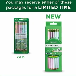 Ticonderoga® Pastel Pencils, #2 Soft, Assorted Colors, Pack Of 10 Pencils