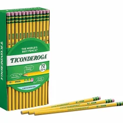 Ticonderoga® #2 Pencils, #2 Lead, Soft, Pack of 72