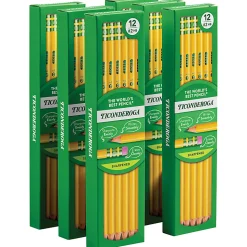 Ticonderoga® Pencils, Presharpened, #2 Lead, Soft, Pack of 12