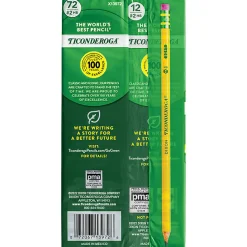 Ticonderoga® #2 Pre-sharpened Pencils, 0.7 mm, Yellow, Pack Of 72 Pencils