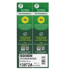 Ticonderoga® Woodcase Pencils, #2 Lead, Soft, Pack of 96