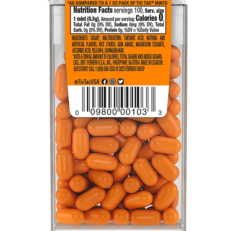 Tic Tac Orange 100 Piece, 1.7 oz
