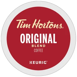 Tim Hortons® Single-Serve Coffee K-Cup® Pods, Original, Carton Of 24