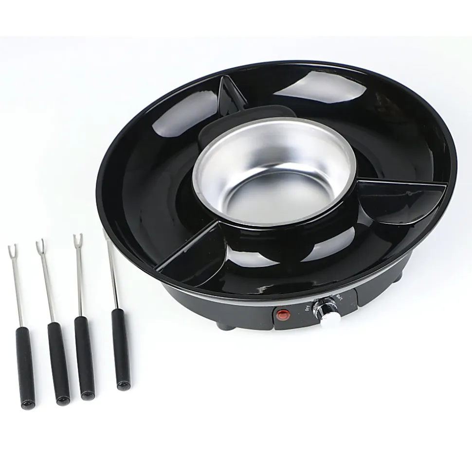 TJ Riley Fondue Set, Black