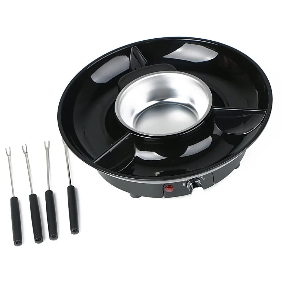 TJ Riley Fondue Set, Black