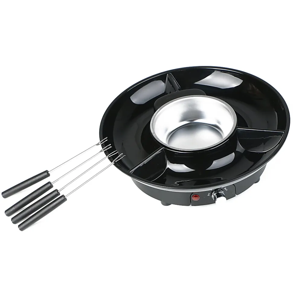 TJ Riley Fondue Set, Black