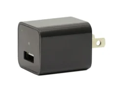 TJ Riley Indoor Home Security Camera, USB Plug, Black