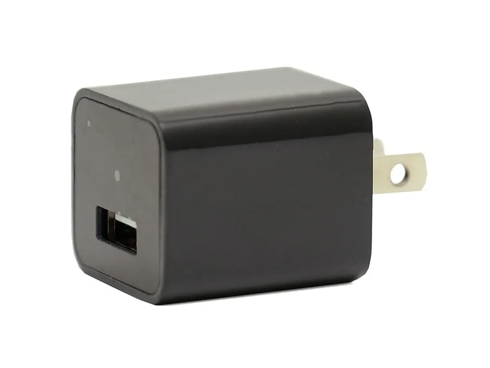 TJ Riley Indoor Home Security Camera, USB Plug, Black