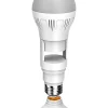 TJ Riley Indoor Home Security Camera, Light Bulb, White