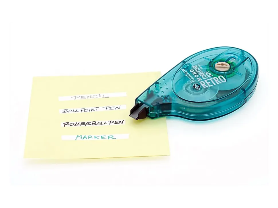 Tombow® Mono® Correction Tape In Retro Colors, Single Line, 394", Blueberry/Grape/Tangerine/Watermelon Applicators, Pack Of 4