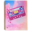Top Flight Fashion 1-Subject Notebook, 8" x 10", 70 Sheets, Cassette Tape