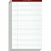 TOPS™ Docket Gold™ Premium Writing Pads, 8 1/2" x 14", Legal Ruled, 50 Sheets Per Pad , White, Pack Of 12 Pads