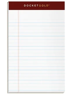 TOPS™ Docket Gold™ Premium Writing Pad, 5