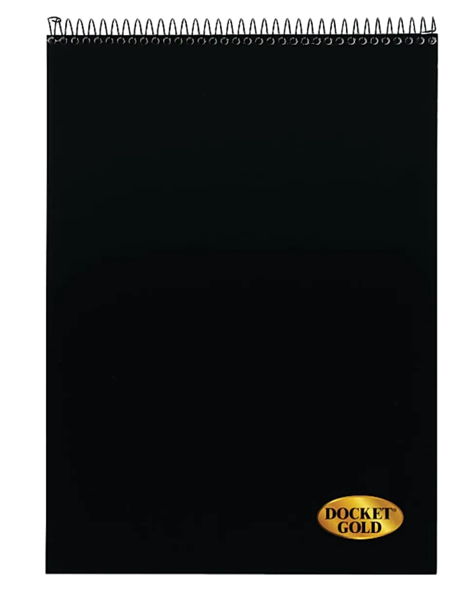 TOPS® Docket® Gold Wirebound Writing Pad, 8 1/2" x 11 3/4", Legal Ruled, 70 Sheets, White