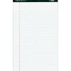 TOPS™ Docket Letrr-Trim Legal Pads, 8.5" x 14", Legal Ruled, 50 Sheets, Green Marble, Pack Of 12