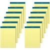 TOPS™ Docket™ Writing Pads, 8 1/2" x 11 3/4", Legal Ruled, 50 Sheets Per Pad, Canary, Pack Of 12 Pads