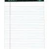 TOPS™ Docket™ Writing Pad, 8 1/2" x 11 3/4", Legal Ruled, 50 Sheets, White