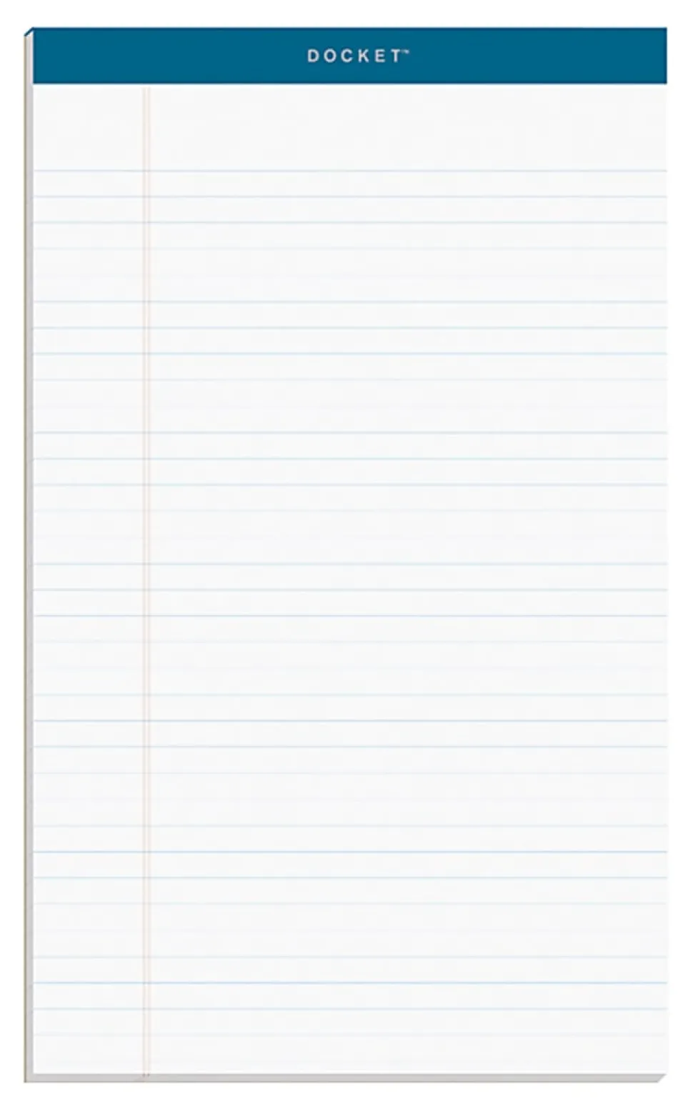 TOPS™ Double Docket™ Writing Pads, 8 1/2" x 14", Legal Ruled, 50 Sheets, White, Pack Of 12 Pads