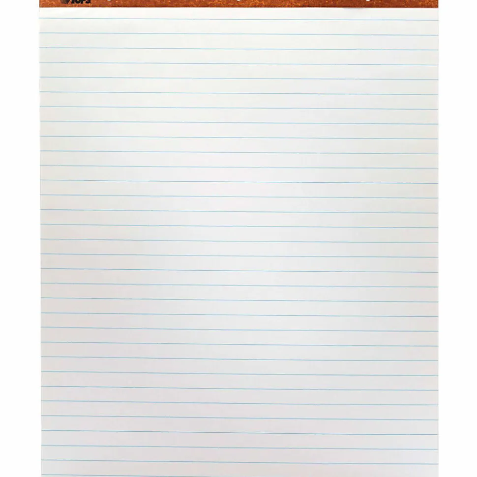TOPS™ Easel Pads, 27" x 34", White Paper With Faint Rule, 50 Sheets, Box Of 2