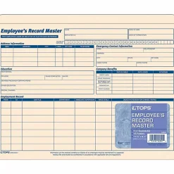TOPS® Employee Record Master File Jackets, 11 3/4" x 9 1/2", Manila, Pack Of 15