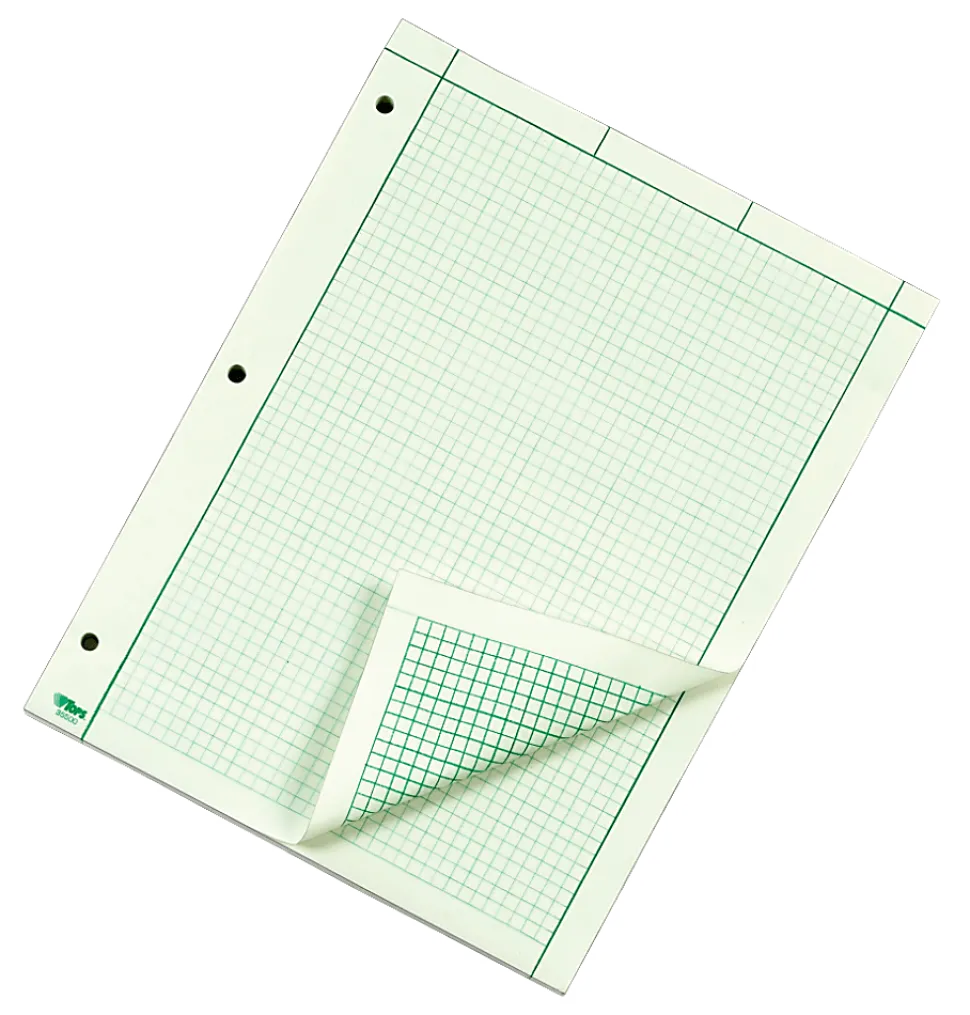 TOPS? Engineer's Computation Pad, 8 1/2" x 11", 200 Sheets, Green