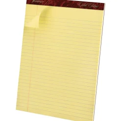 TOPS Gold Fibre Premium Rule Writing Pads - Letter - 50 Sheets - Watermark - Stapled/Glued - 0.34