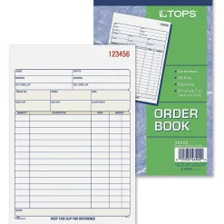 TOPS® 2-Part Carbonless Sales Order Book, 50 Sheets, 5-9/16